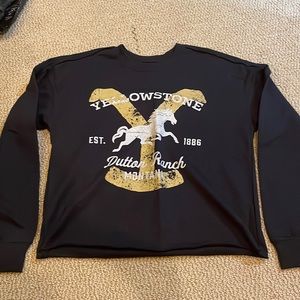 YELLOWSTONE cropped crewneck